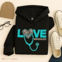 Love #Nurse Life Hoodie thumb 4