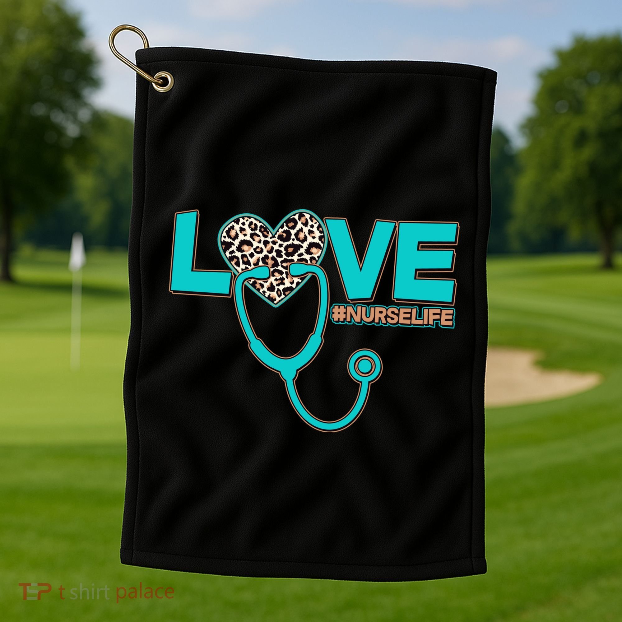 Love #Nurse Life Golf Towel