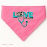 Love #Nurse Life USA-Made Doggie Bandana thumb 0