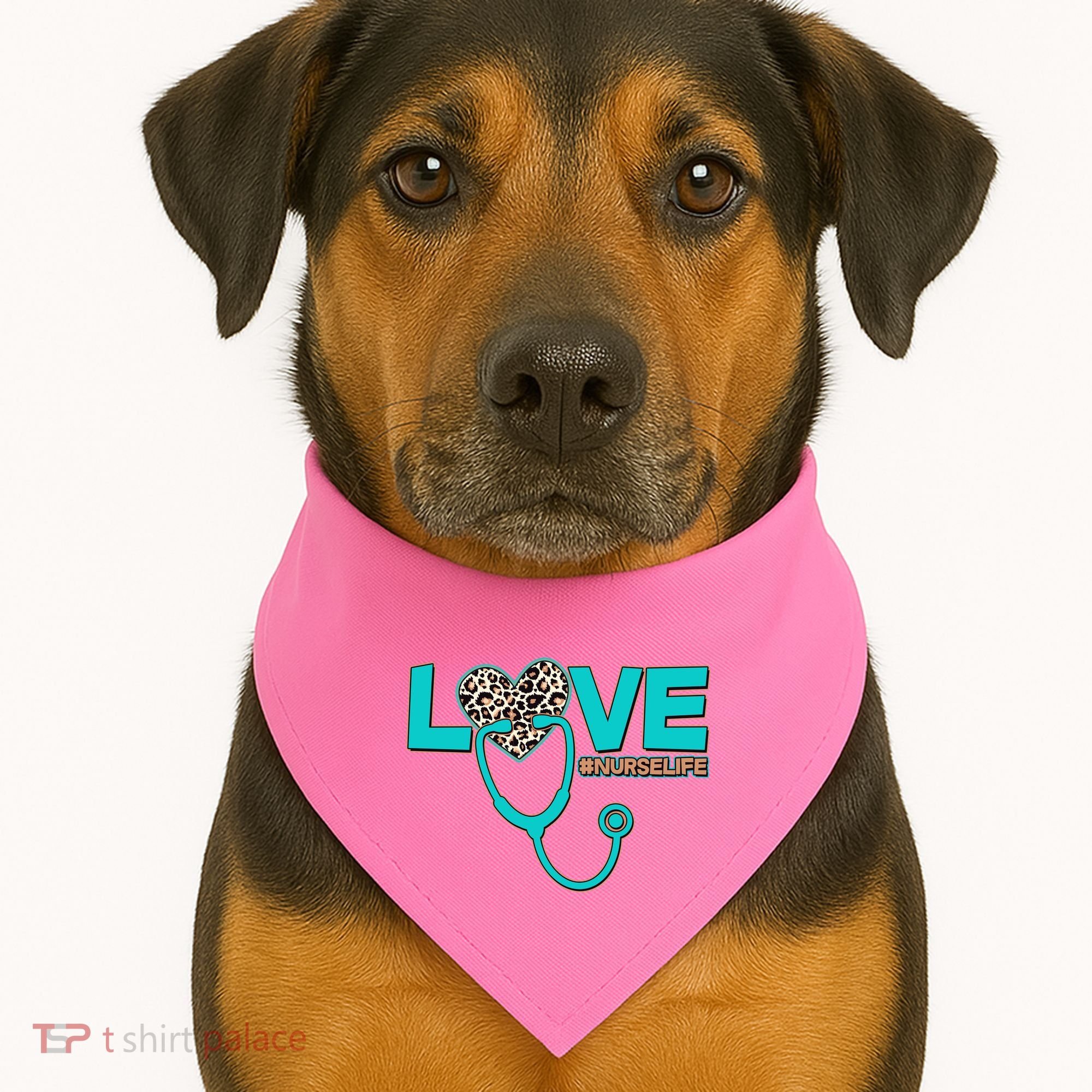 Love #Nurse Life USA-Made Doggie Bandana