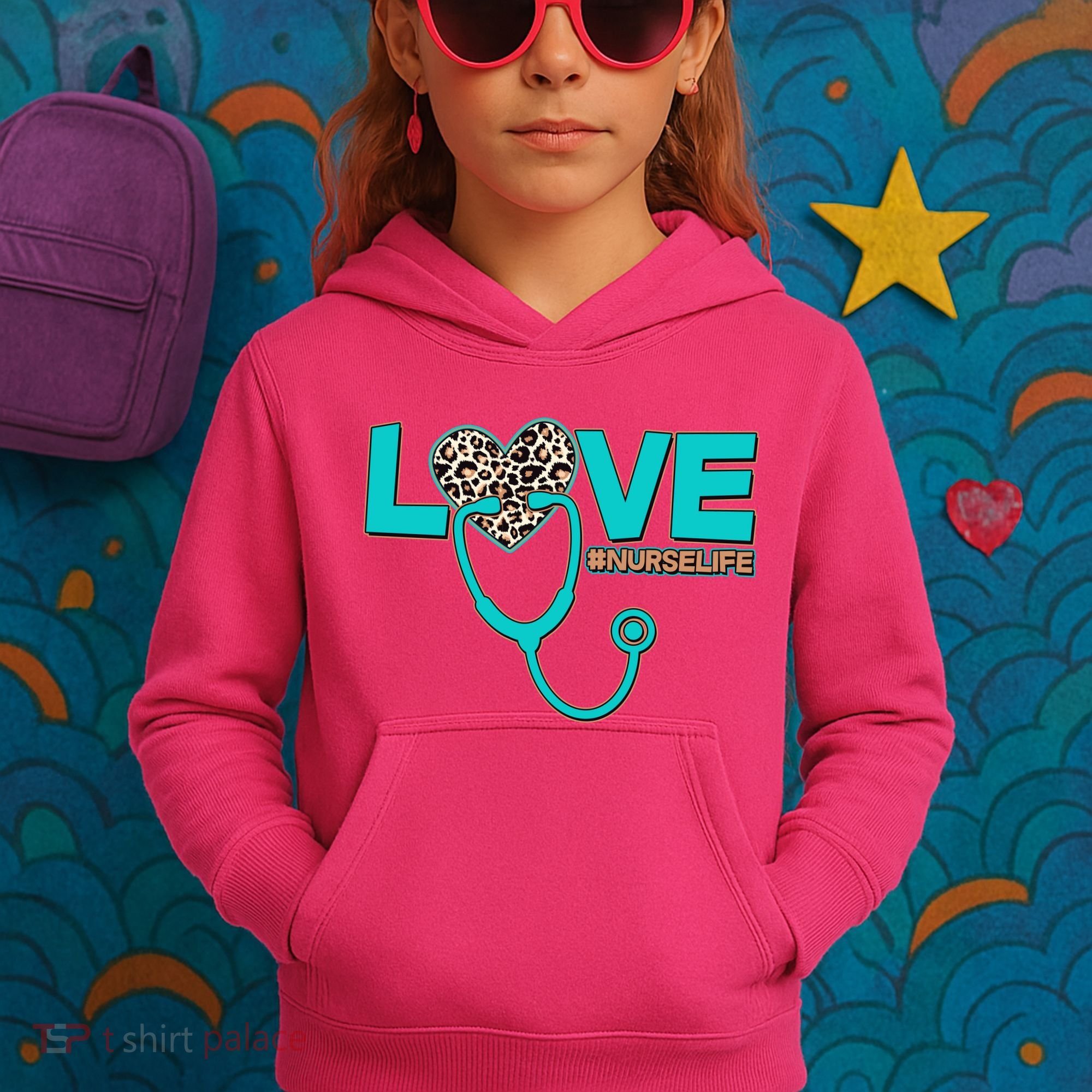 Love #Nurse Life Kids Hoodie