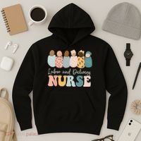 L&D Nurse Labor And Delivery Nursing Nurse Week Hoodie thumb 3