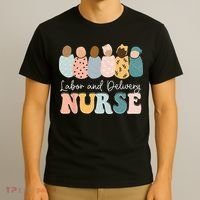 L&D Nurse Labor And Delivery Nursing Nurse Week T-Shirt thumb 3