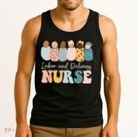 L&D Nurse Labor And Delivery Nursing Nurse Week Tank Top thumb 3
