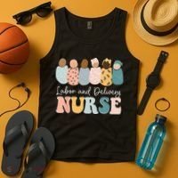 L&D Nurse Labor And Delivery Nursing Nurse Week Tank Top thumb 4