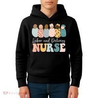 L&D Nurse Labor And Delivery Nursing Nurse Week Kids Hoodie thumb 4