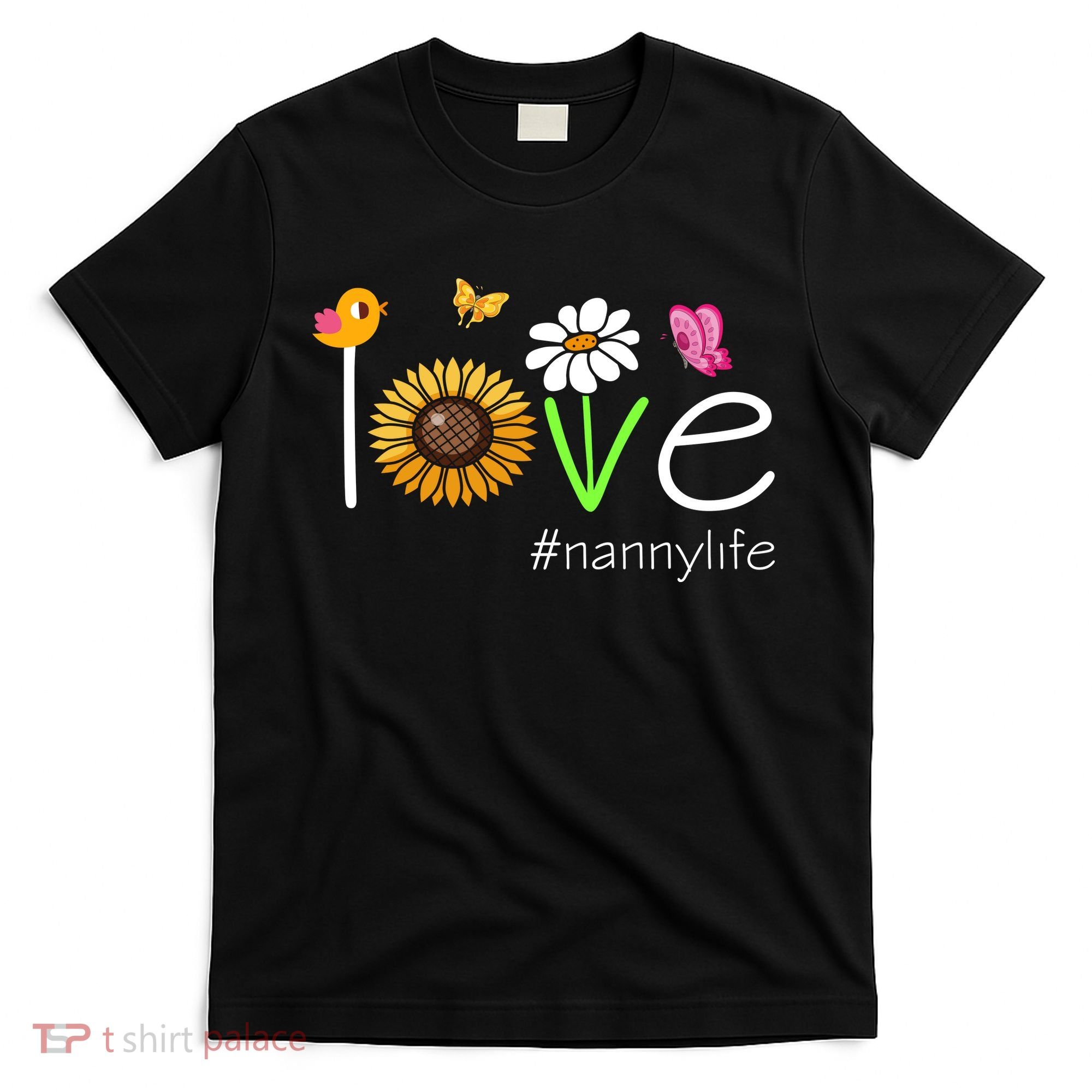 Love Nanny Life Cute Matching Family T-Shirt