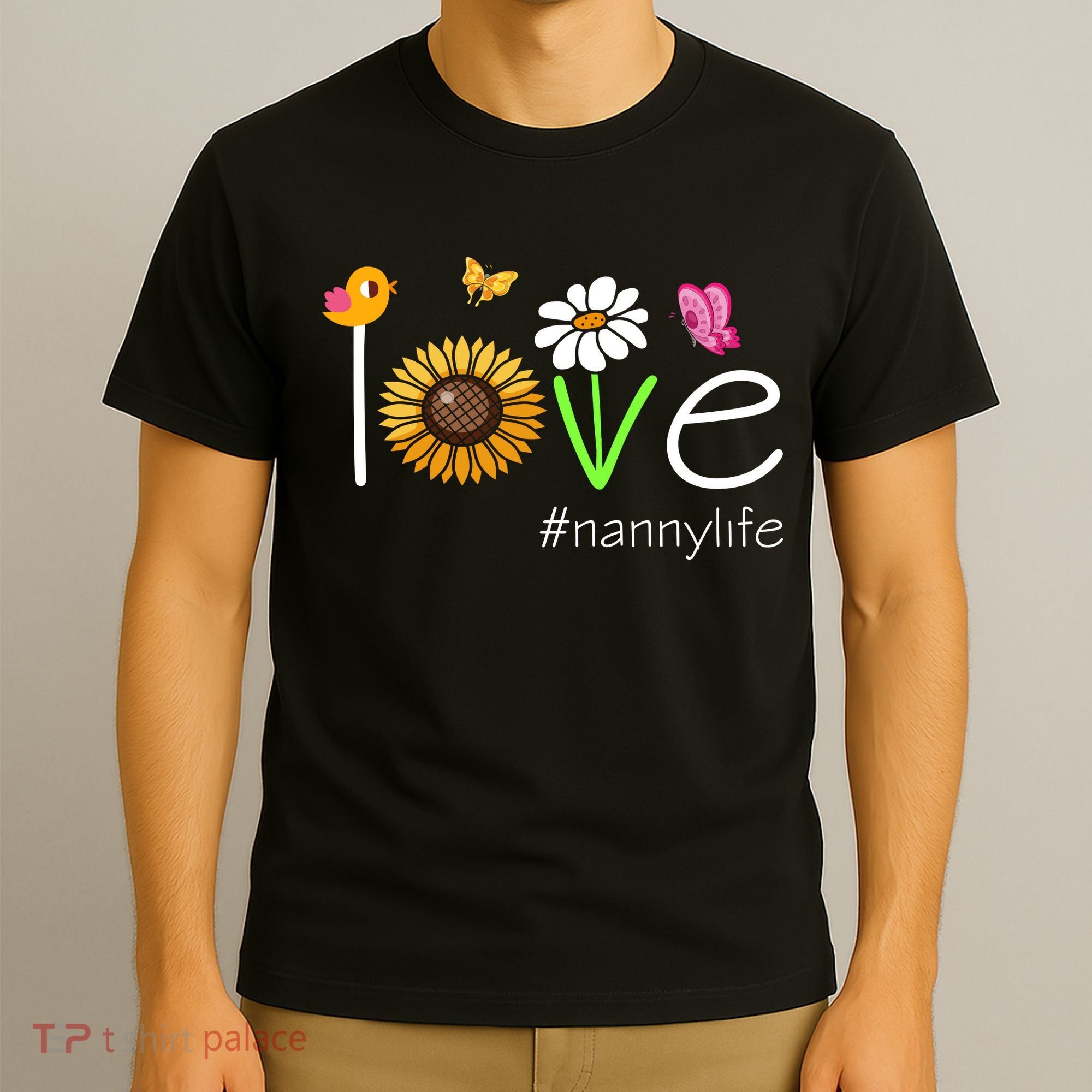 Love Nanny Life Cute Matching Family T-Shirt