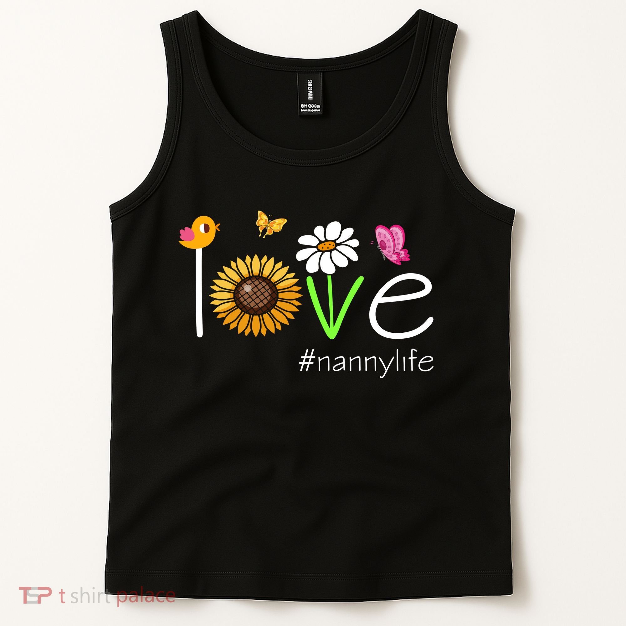 Love Nanny Life Cute Matching Family Tank Top