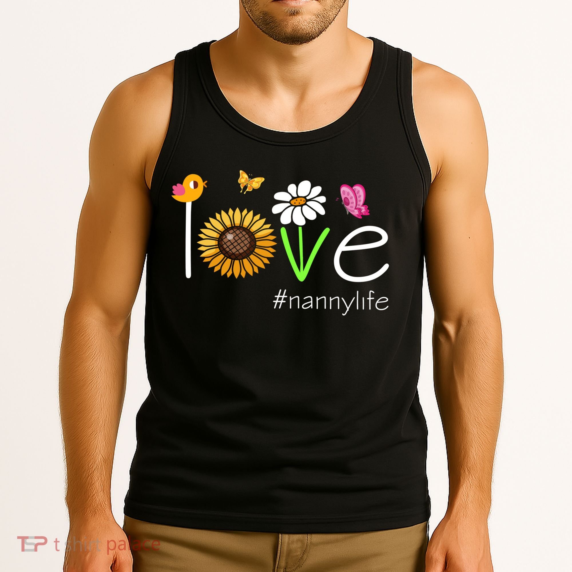 Love Nanny Life Cute Matching Family Tank Top
