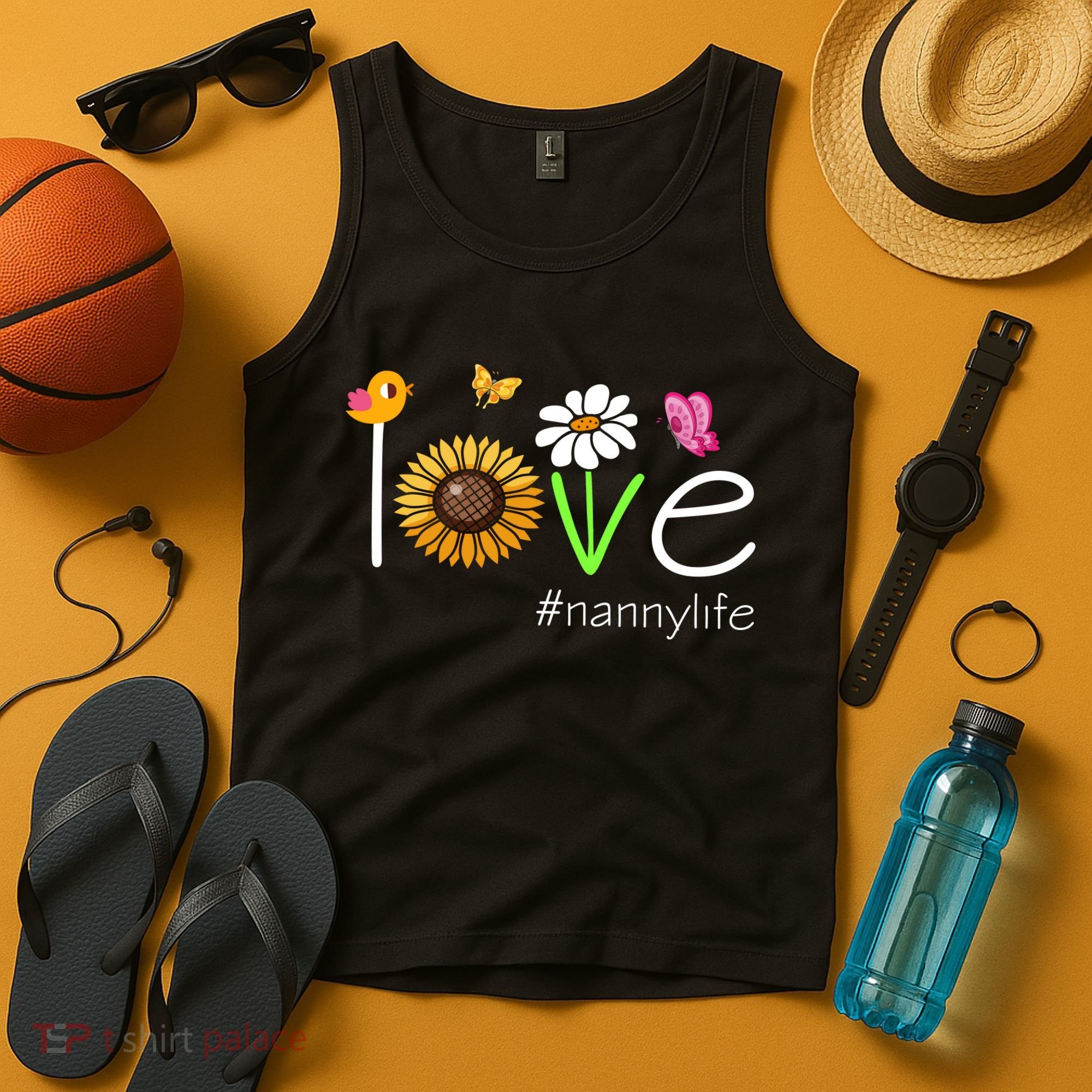 Love Nanny Life Cute Matching Family Tank Top