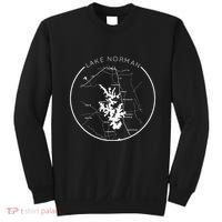 Lake Norman Map Shoreline North Carolina Vacation Charlotte Sweatshirt thumb 0