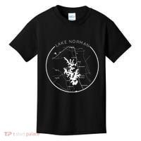 Lake Norman Map Shoreline North Carolina Vacation Charlotte Kids T-Shirt thumb 0