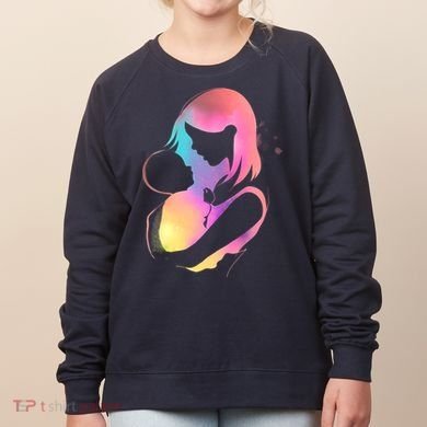 Loving New Mom Cute Gift Colorful Women's Sweatshirt