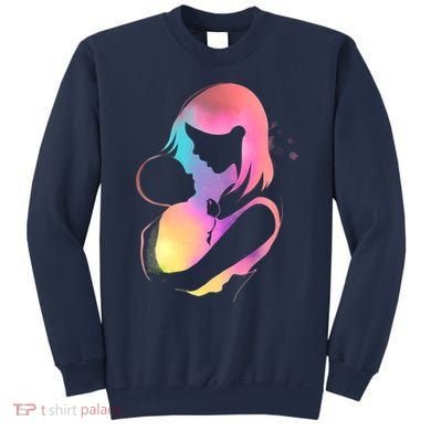 Loving New Mom Cute Gift Colorful Sweatshirt