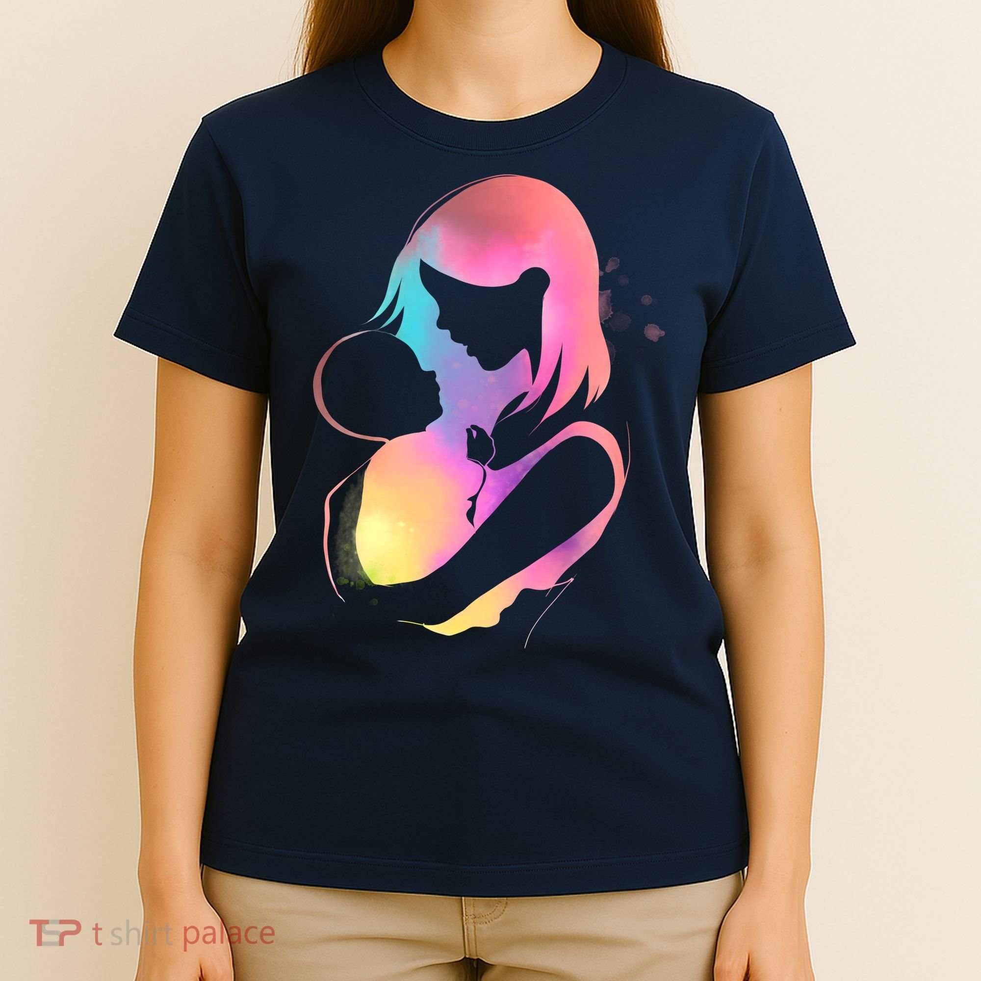 Loving New Mom Cute Gift Colorful T-Shirt