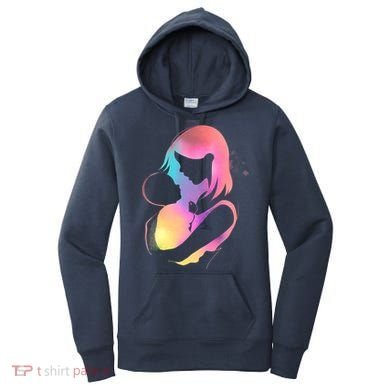 Loving New Mom Cute Gift Colorful Women's Hoodie