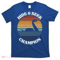 Loch Ness Monster Vintage Sunset Meaningful Gift Hide And Seek Champion Gift T-Shirt thumb 0