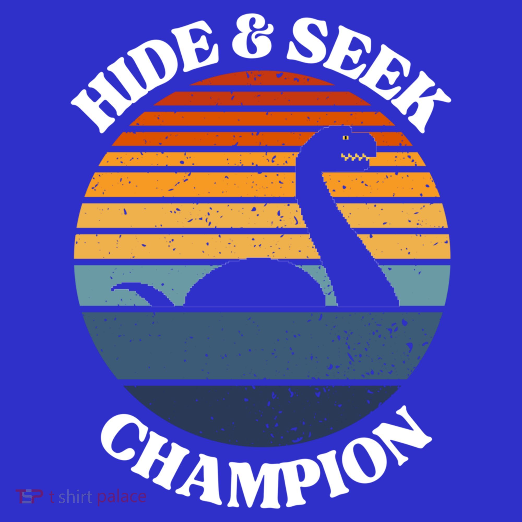 Loch Ness Monster Vintage Sunset Meaningful Gift Hide And Seek Champion Gift T-Shirt