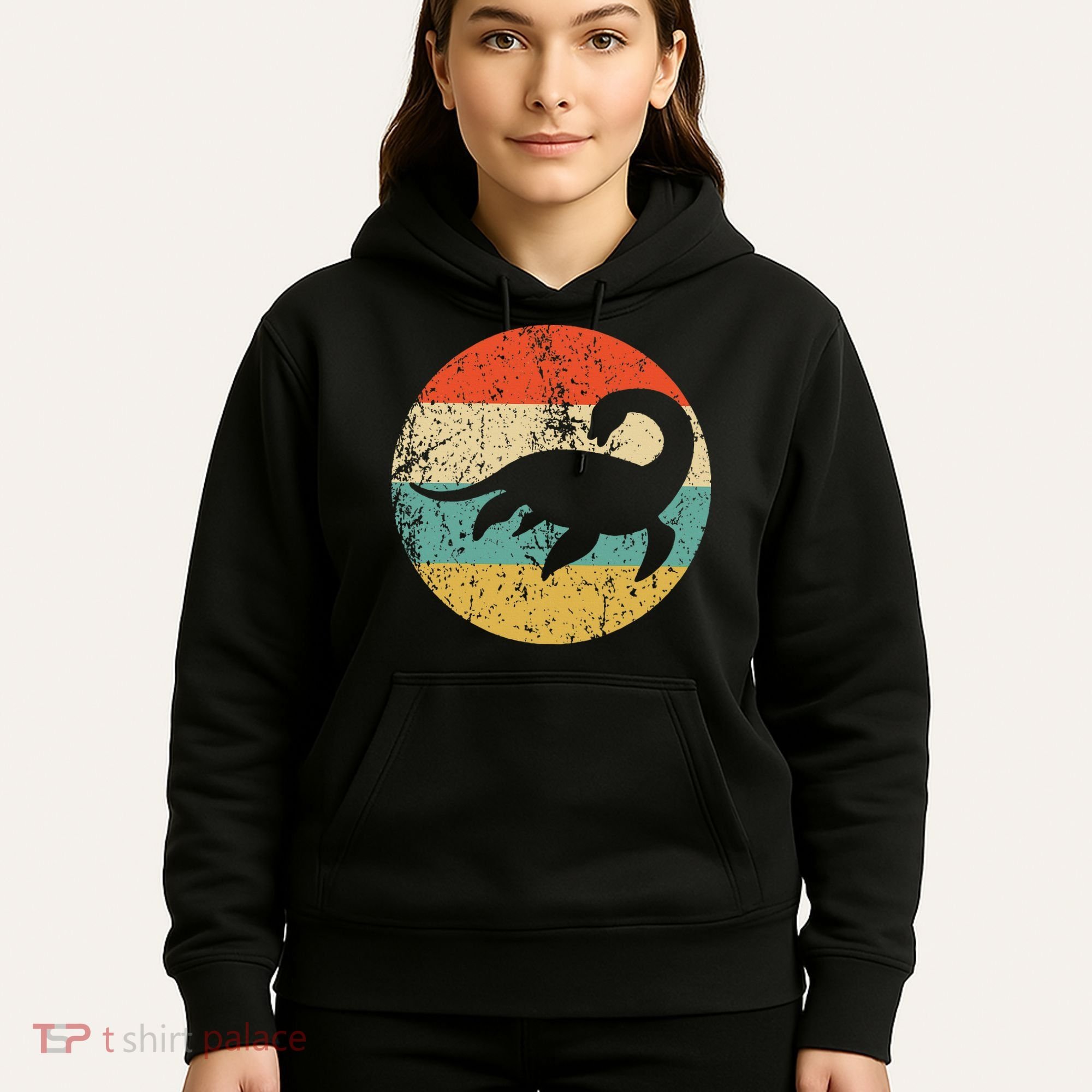 Loch Ness Monster Retro Nessie Hoodie