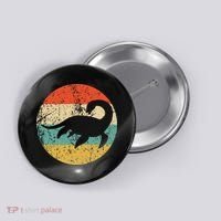 Loch Ness Monster Retro Nessie Button thumb 0