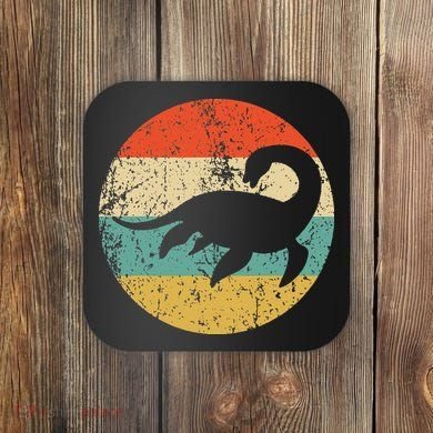 Loch Ness Monster Retro Nessie Coaster