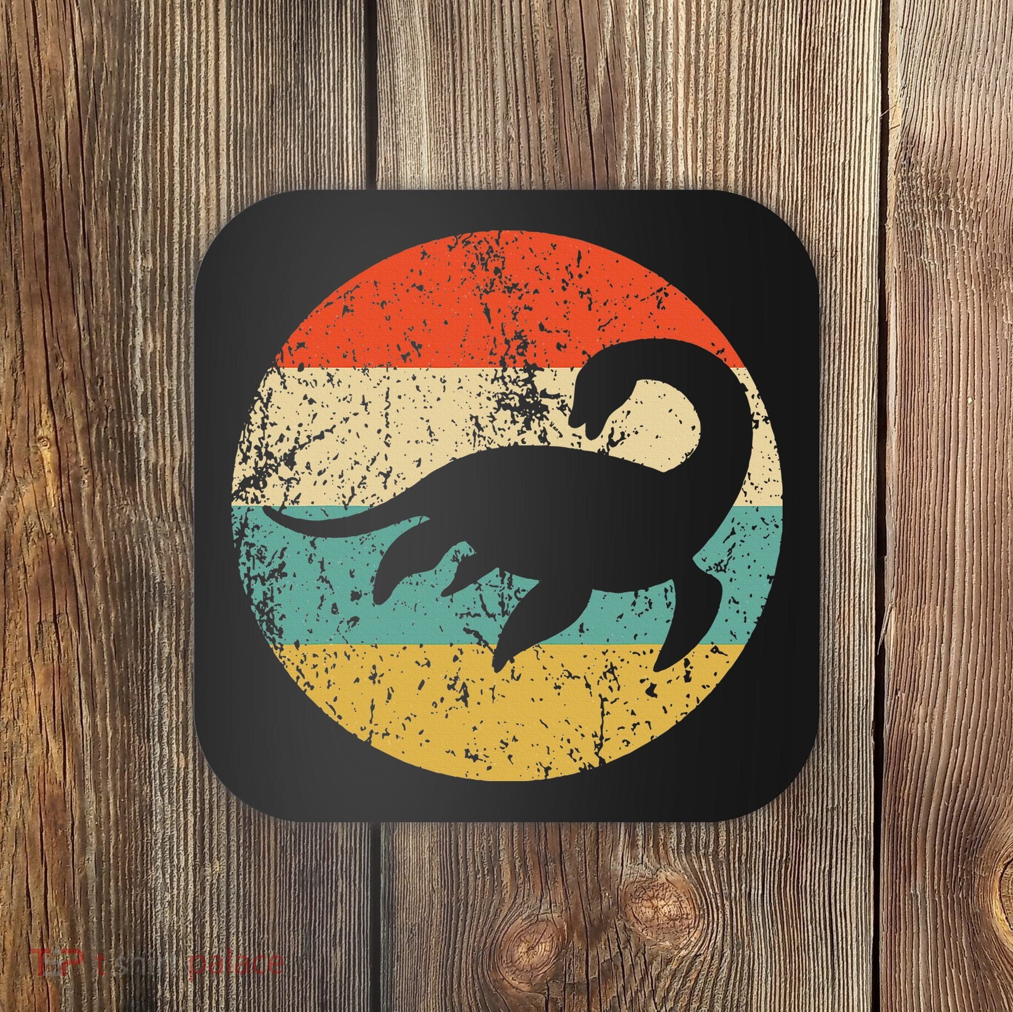 Loch Ness Monster Retro Nessie Coaster