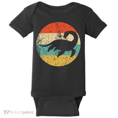 Loch Ness Monster Retro Nessie Baby Bodysuit