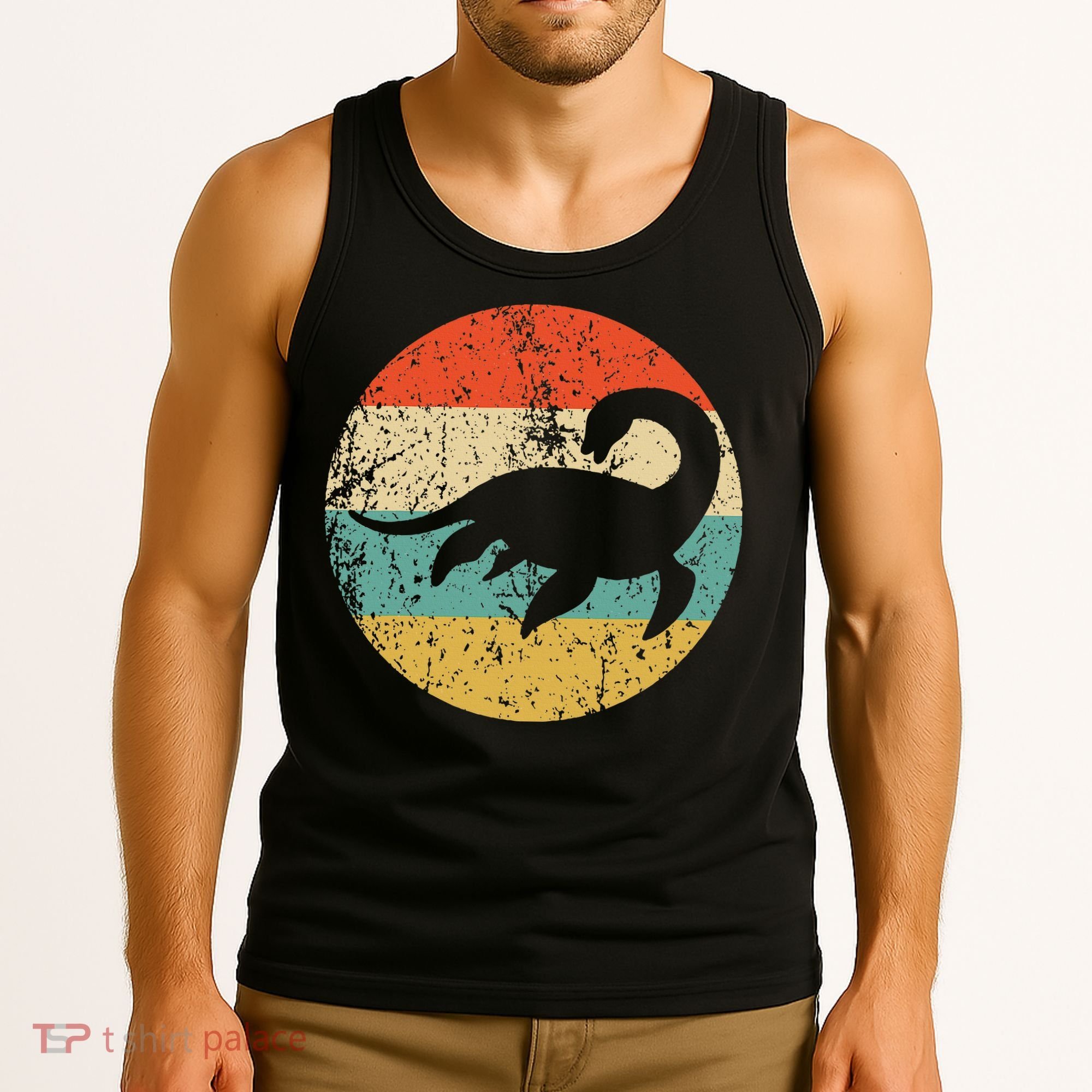 Loch Ness Monster Retro Nessie Tank Top