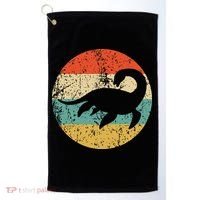 Loch Ness Monster Retro Nessie Golf Towel thumb 0