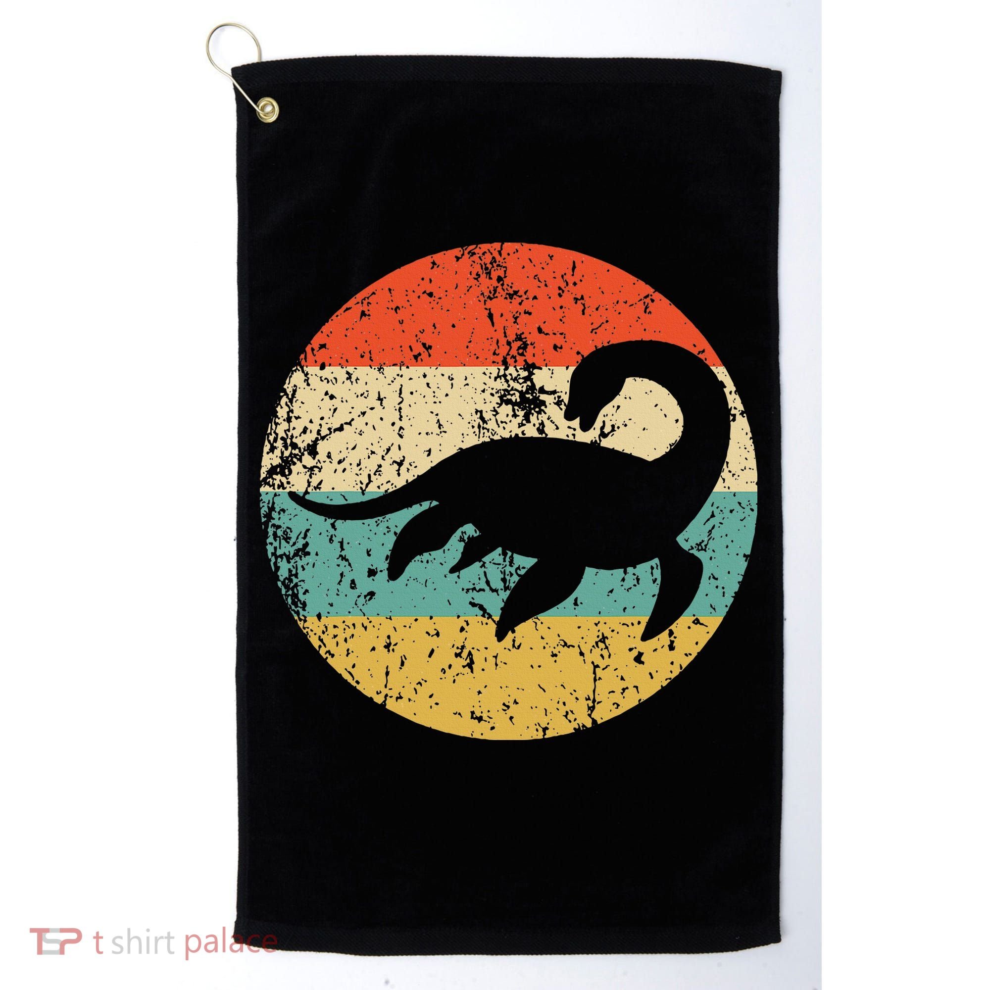 Loch Ness Monster Retro Nessie Golf Towel