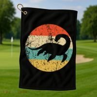 Loch Ness Monster Retro Nessie Golf Towel thumb 1