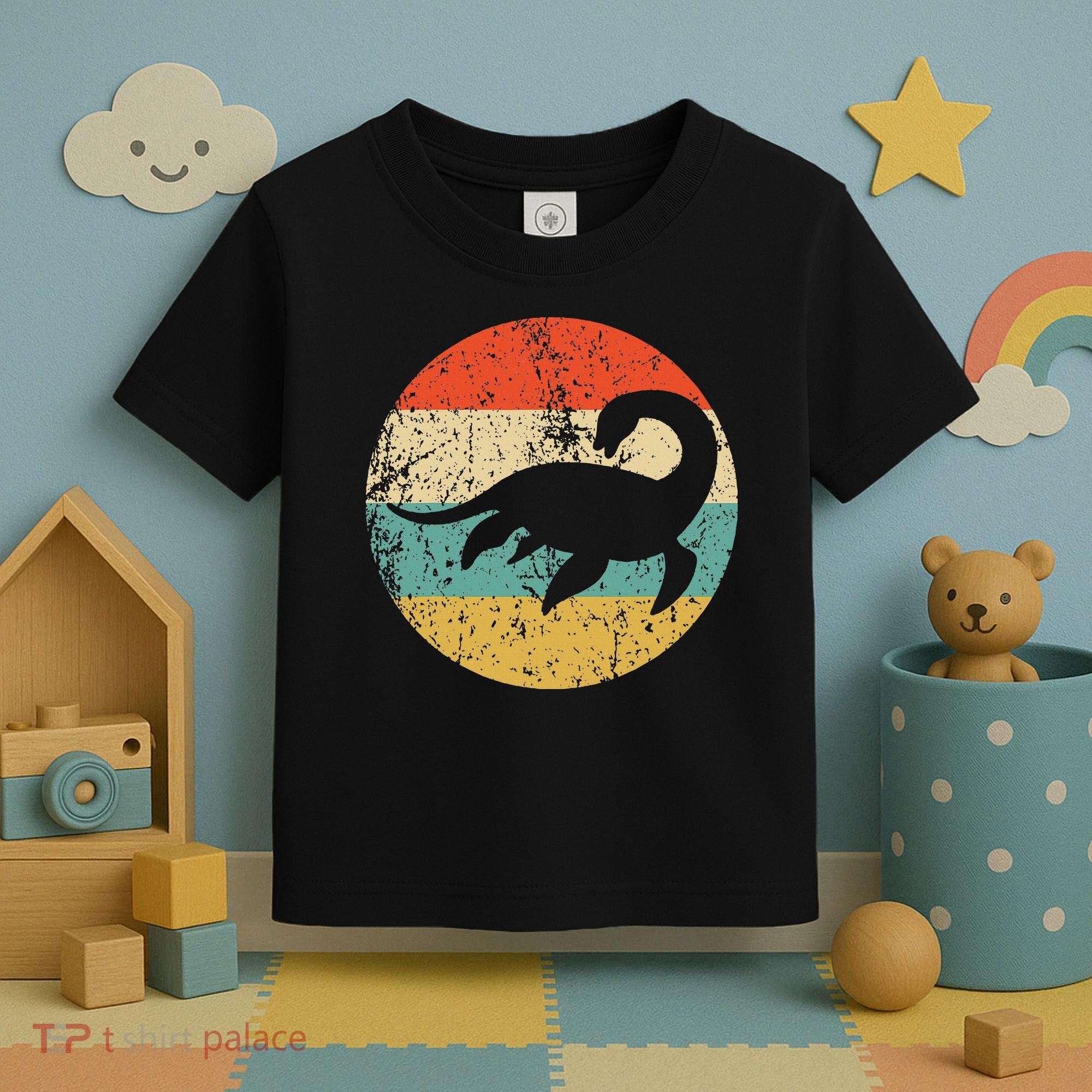Loch Ness Monster Retro Nessie Toddler T-Shirt