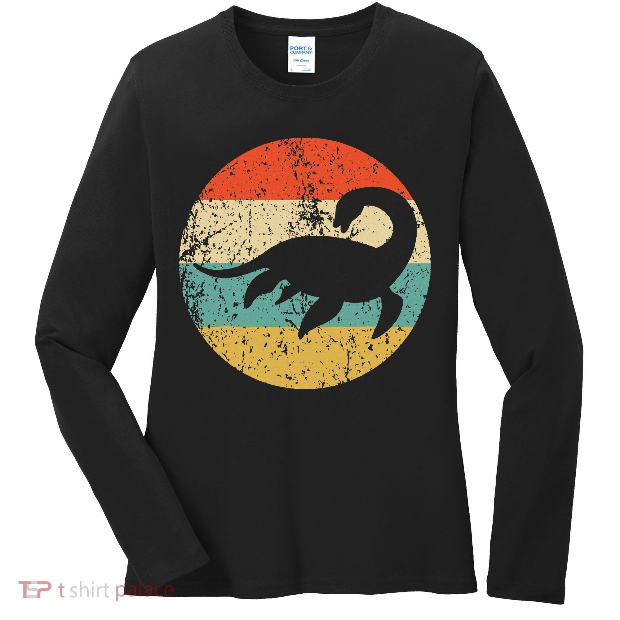 Loch Ness Monster Retro Nessie Women's Long Sleeve Shirt