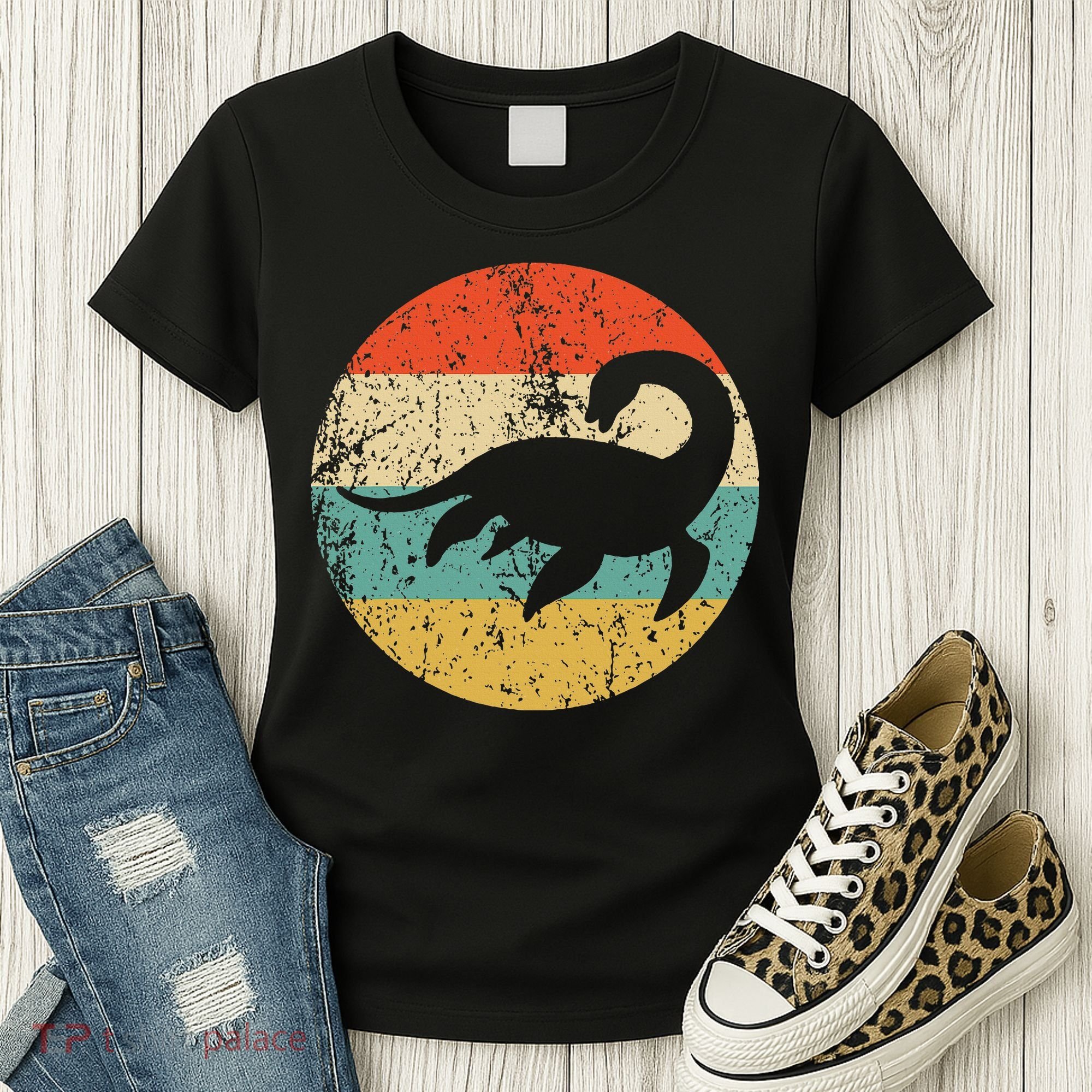 Loch Ness Monster Retro Nessie Women's T-Shirt