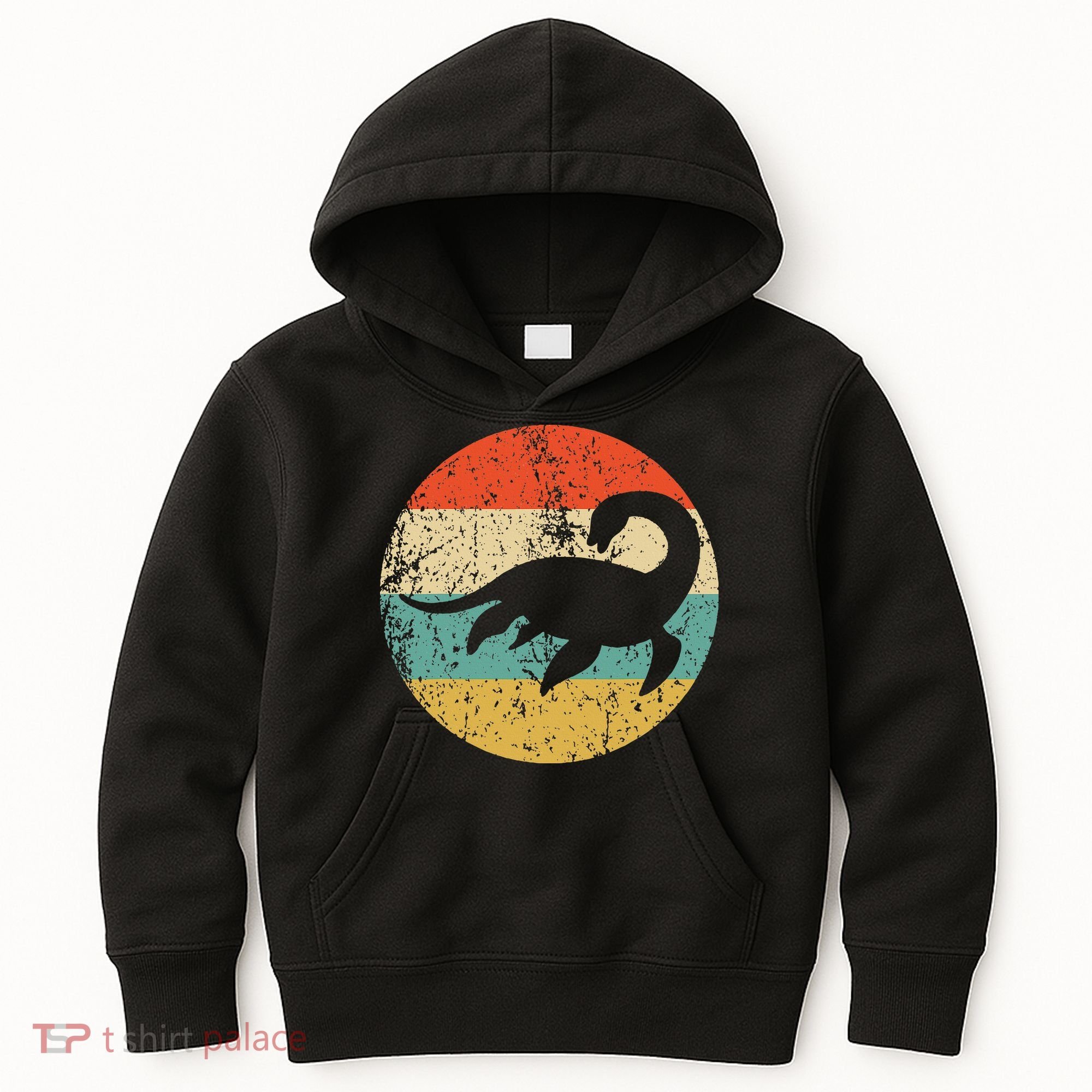 Loch Ness Monster Retro Nessie Kids Hoodie