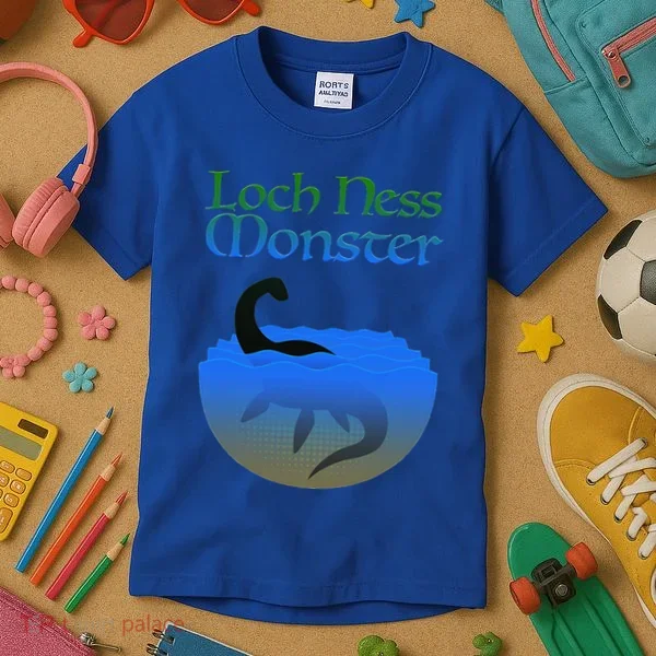 Loch Ness Monster Cryptid Legend Kids T-Shirt