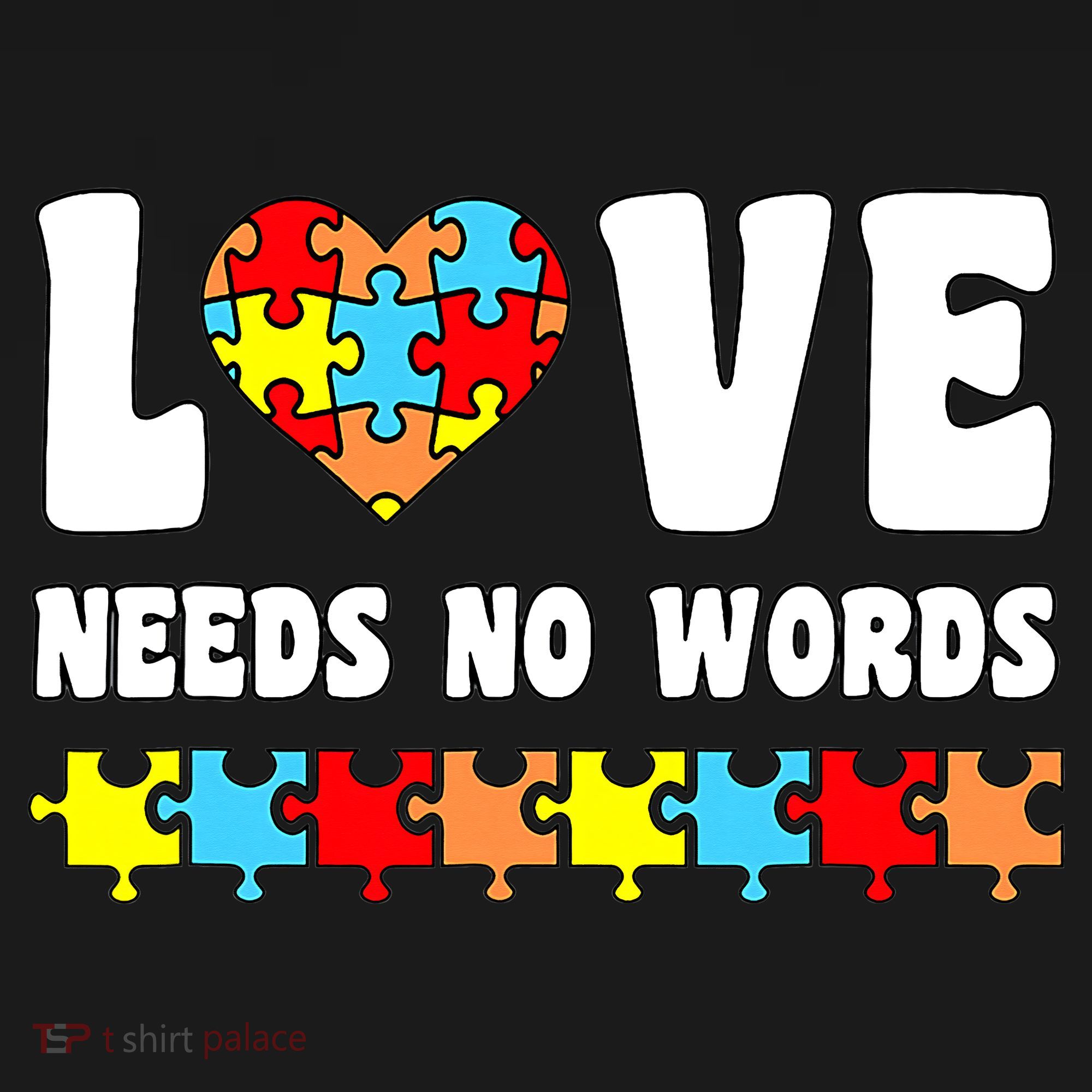 Love Needs No Words Puzzle Autism Awareness Teacher Mousepad