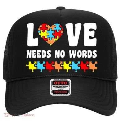 Love Needs No Words Puzzle Autism Awareness Teacher Hat