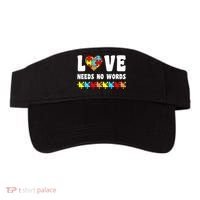 Love Needs No Words Puzzle Autism Awareness Teacher Visor thumb 0