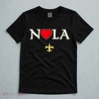 Love Nola New Orleans Fleur De Lis Heart Nola T-Shirt thumb 5