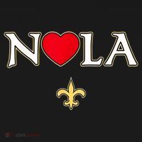 Love Nola New Orleans Fleur De Lis Heart Nola Mousepad thumb 1