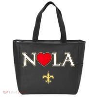 Love Nola New Orleans Fleur De Lis Heart Nola Tote Bag thumb 0