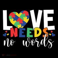 Love Needs No Words Autism Awareness Toddler Hoodie thumb 2