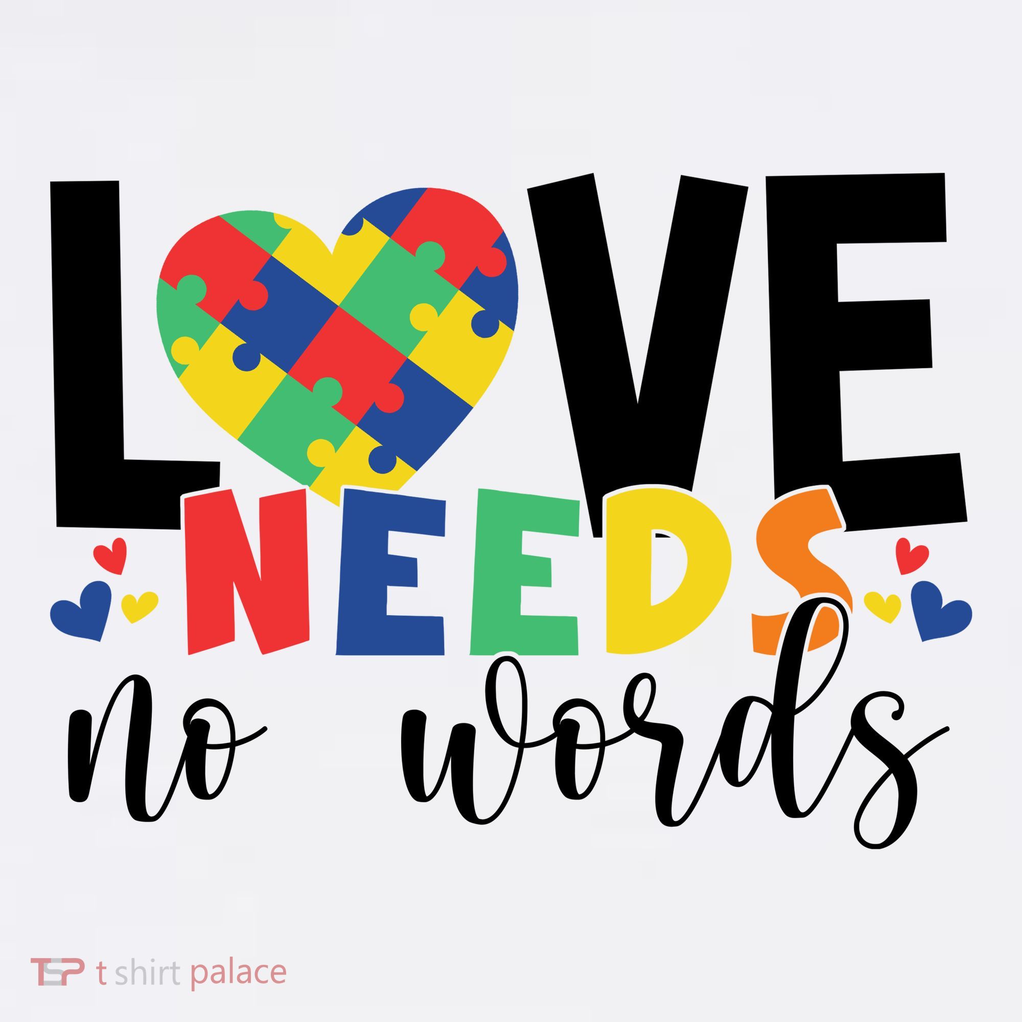 Love Needs No Words Autism Awareness Tumbler