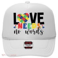 Love Needs No Words Autism Awareness Hat thumb 0