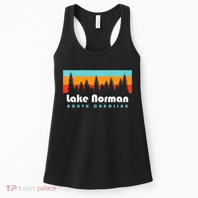 Lake Norman NC Lake Norman North Carolina Retro Vintage Women's Tank Top
