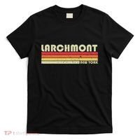 Larchmont Ny New York Funny City Home Roots Gift Retro 80s T-Shirt thumb 0