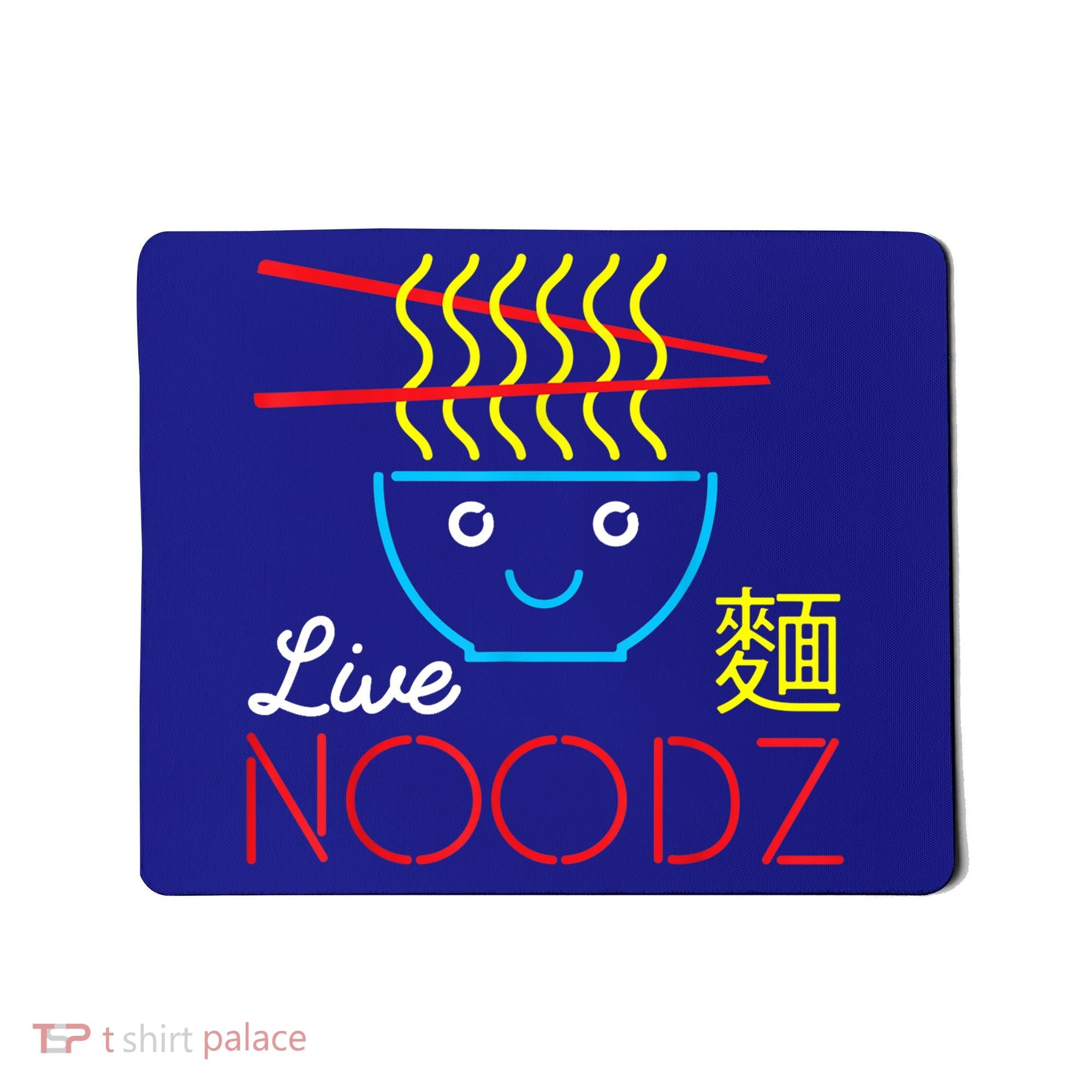 Live Noodz Noods Ramen Noodle Pho Funny Cute Gift Mousepad