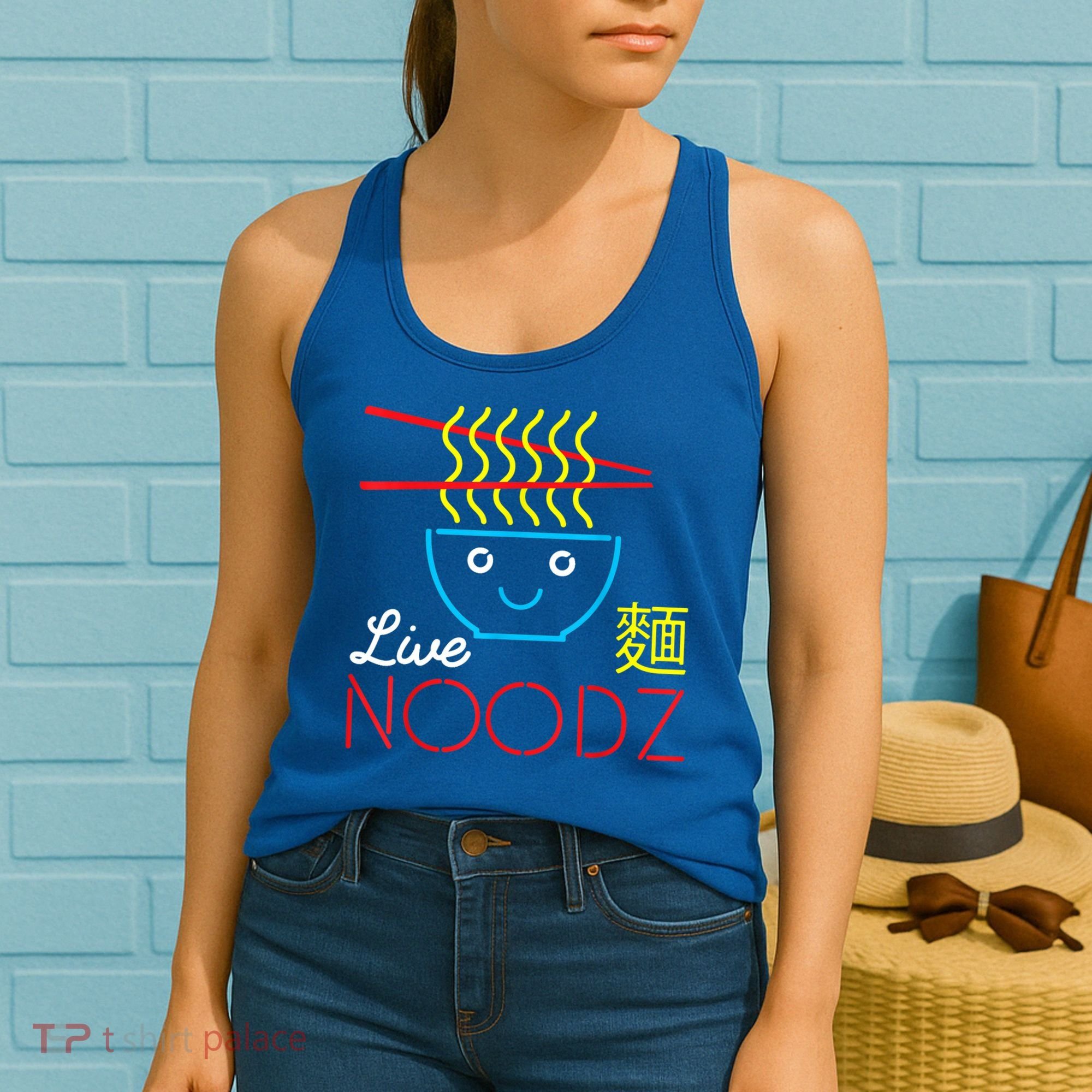 Live Noodz Noods Ramen Noodle Pho Funny Cute Gift Women's Tank Top